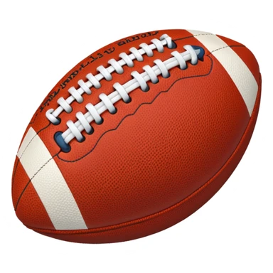 american football ball blue (#00A3E0) and red (#F9423A) sticker