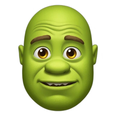 Shrek with too much chromosoms sticker