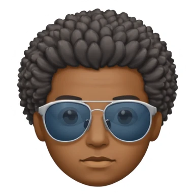 Un garçon,de couleur noir avec des lunettes de soleil grise,il a des cheveux crépus et au dessus de sa tete il est écrit BOUSS  sans qu’on voit ses yeux est ce qu’on peut mettre le même cadran de lunette que la première image et l’intérieur des lunettes en gris un peu bleu mais très foncé  sticker
