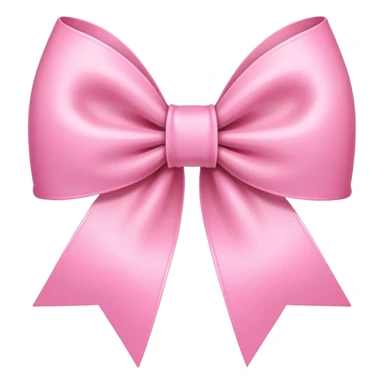 Super ultra-thin and stretched ribbon bow, as narrow as possible, single loop, no extra loops, no fluffy or rounded shapes, only one long and sleek ribbon, delicate, minimalist, NO DOUBLE LOOPS, NO THICKNESS, ONLY A SINGLE SLIM LINE pink sticker