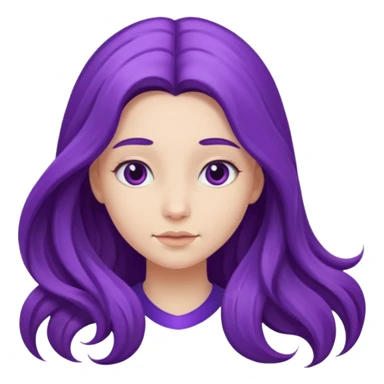 Purple girl sticker