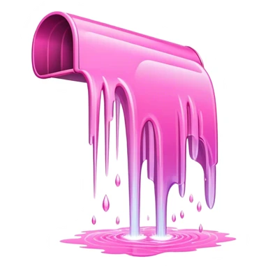 pink email waterfall sticker