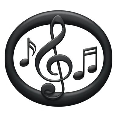 music notes appearing on a staff sticker