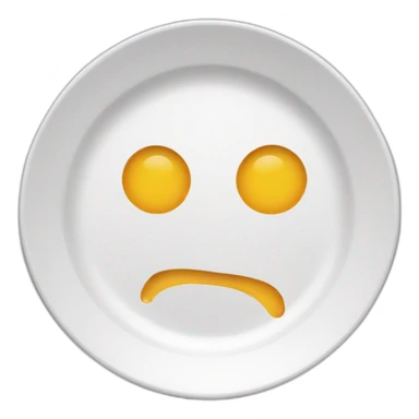 An empty plate with leftovers sticker