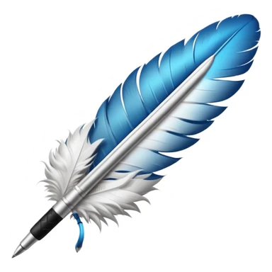 feather pen sticker