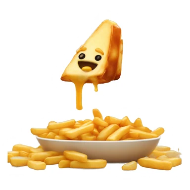 poutine sur une balançoire  sticker