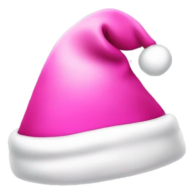  xmas pink santa hat sticker
