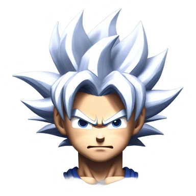 Goku ultra instinct powering up sticker