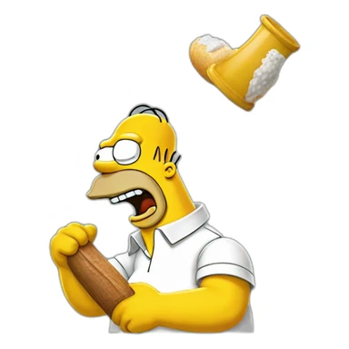 Homer Simpson qui boit sticker