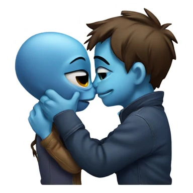 Stich kissing his girlfriend  sticker