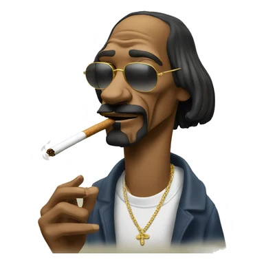 Snoop dog smoking a joint sticker