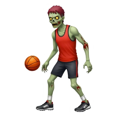 sportmen zombie full body and sport item sticker