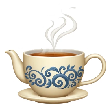 a hot cup of tea sticker