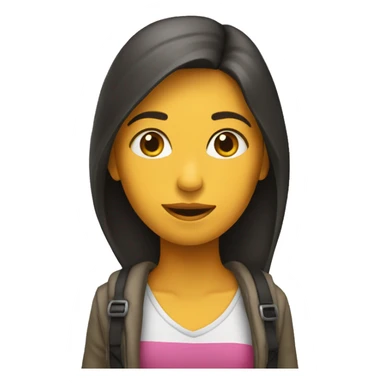 Una chica caminando  sticker