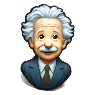 albert einstein happy infant badge sticker