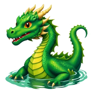 dragon in the lake sticker