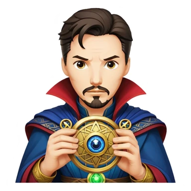 Doctor Strange with Eye of Agamotto amulet sticker
