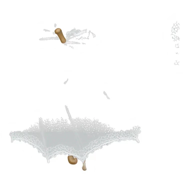 white lace umbrella sticker