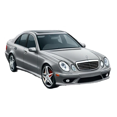 mercedes amg e55 in grey sticker