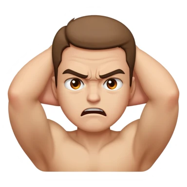 A angry person with there hands around there neck  sticker