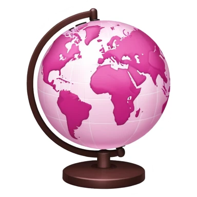 mix light pink dark pink and white girly globe with WWW in big letters under it.
It looks like an internet bar icon. sticker