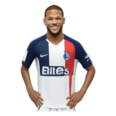 mbappé qui embrasse neymar  sticker