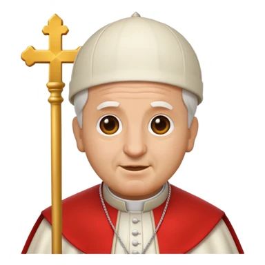 pope emoji just his face sticker