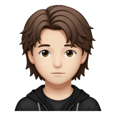 felix of stray kids brunnete sticker