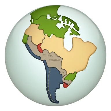 Mapa da america latina sticker