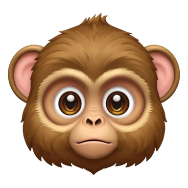 Cute Grumpy monkey sticker