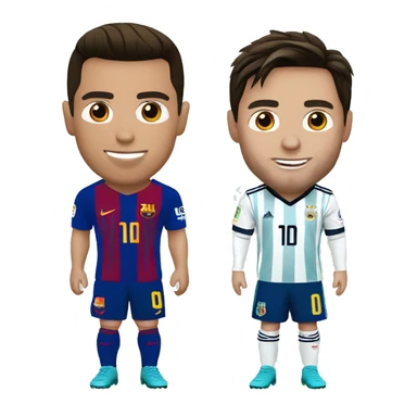 cristiano ronaldo and Lionel Messi sticker