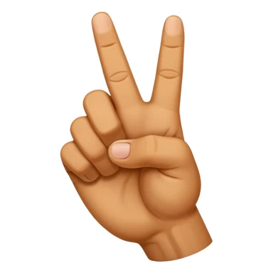 Mano asiendo seña de letra s sticker