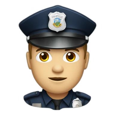 Police officer with southern flag sticker