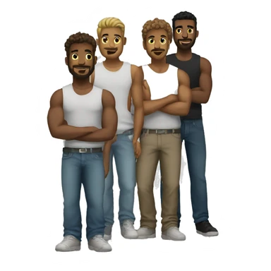 6 drakes standing together sticker