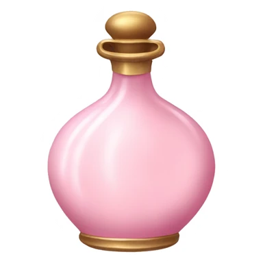 Pale pink rococo potion bottle  sticker