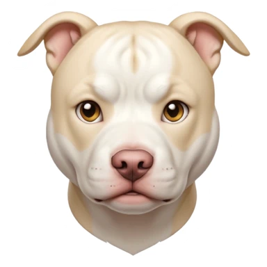 femail white pitbull sticker