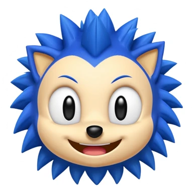 If your trying to make a sonic emoji make him look better. sticker