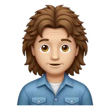 emoji of a mullet sticker