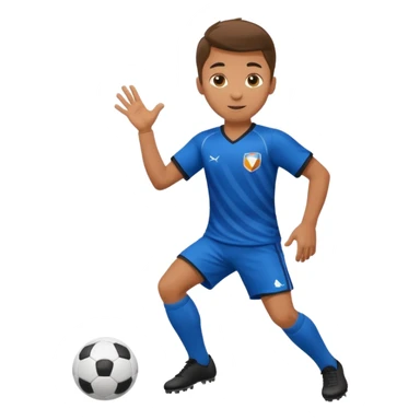 soccer player doing ball tricks sticker