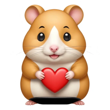 happy love hamster sticker