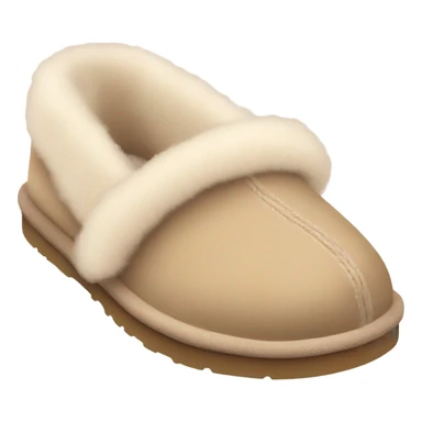 pastel beige cute ugg slippers sticker