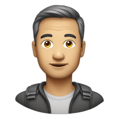 dutch/indonesian software engineer guy, around 40 years old but looks younger sticker