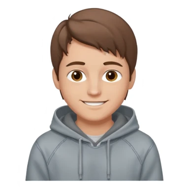 Kjekk gutt (lys i huden) som har pynta seg. Har på seg Jeans og grå hette genser og håret skal være  midtskill og fargen på håret er brunt. Litt øyevipper men ikke mye og litt mørke brun. Skal se HOT Å SEXY UT smile mer!!! sticker