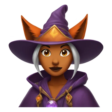 fox sorceress sticker