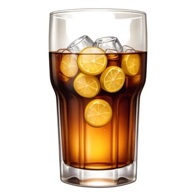 South African brandy and coke in a hi-ball glass straight glass no lemon sticker