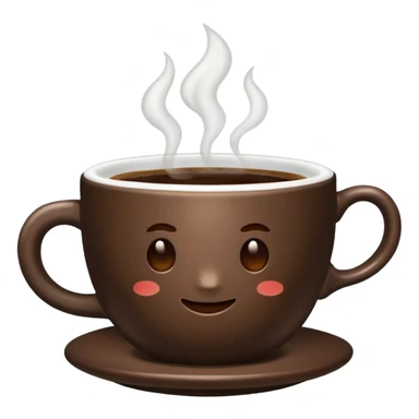 Cup of coffee white sticker