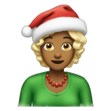 Mother christmas sticker