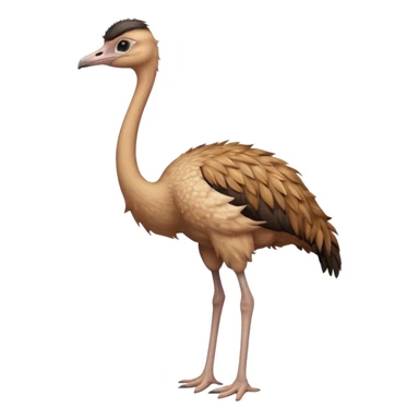 High resolution of   realistic full body ostrich without distorted , no extra hybrid sticker