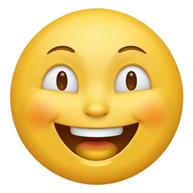 Laughing emoji yellow face sticker