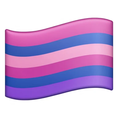 Bisexual flag, the colors are in this order pink purple and blue  sticker